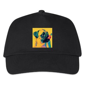 Pop-Art - Kinder Basecap - Schwarz - Vorne