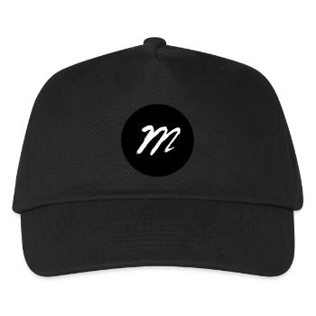 m im Kreis schwarz - Kinder Basecap - Schwarz - Vorne