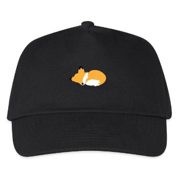 Schlafende Fox - Kinder Basecap - Schwarz - Vorne