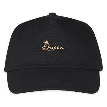 Königin Queen - Kinder Basecap - Schwarz - Vorne