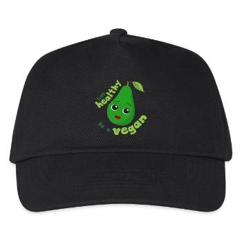 Vivre en bonne santé, est un végétalien, - Casquette de baseball Enfant - noir - Devant