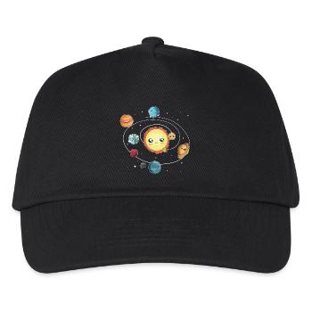 das Sonnensystem - Kinder Basecap - Schwarz - Vorne
