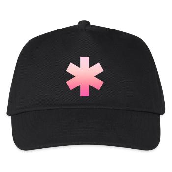 Rose Simple Simple Simple 6-Cross Design - Casquette de baseball Enfant - noir - Devant