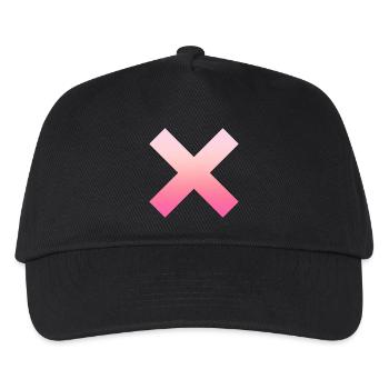 Simple Simple Rose X / Cross Design / Symbole - Casquette de baseball Enfant - noir - Devant