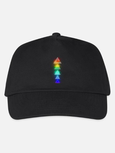 Neon Dreick Bunt - Kinder Basecap - Schwarz