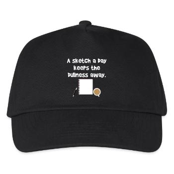 Sketch day draftsman pencil saying gift idea - Kids’ Baseball Cap - black - Front