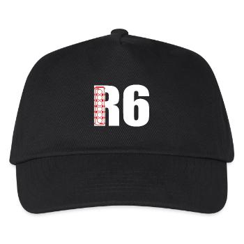 R6 Reihensechszylinder Reihensechser Motor - Kinder Basecap - Schwarz - Vorne