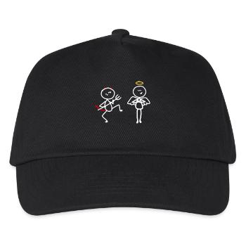 Ange diable dieu religion drôle contraires - Casquette de baseball Enfant - noir - Devant