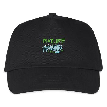 Aventure nature - Casquette de baseball Enfant - noir - Devant