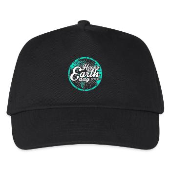 April 22 Happy Earth Day T-shirt - Kinder Basecap - Schwarz - Vorne