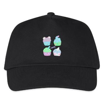 Süße Cupcakes - Kinder Basecap - Schwarz - Vorne