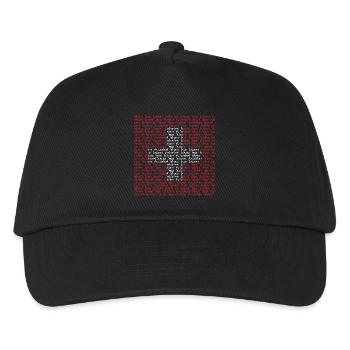 Schweiz Suisse Svizzera Zwitzerland Design - Kinder Basecap - Schwarz - Vorne