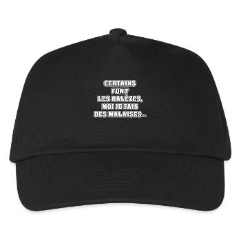 CERTAINS FONT LES BALÈZES MOI JE FAIS DES MALAISES - Casquette de baseball Enfant - noir - Devant