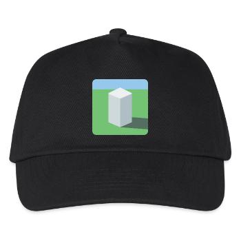 Der Quader - Kinder Basecap - Schwarz - Vorne