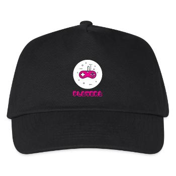 Gamer 2 - Duo Player 1 & 2 Liebe Geschenk Paar - Kinder Basecap - Schwarz - Vorne