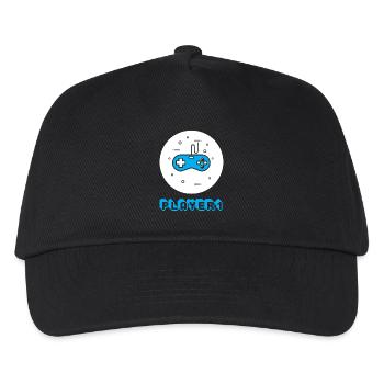 Gamer 1 - Duo Player 1 & 2 Liebe Geschenk Paar - Kinder Basecap - Schwarz - Vorne