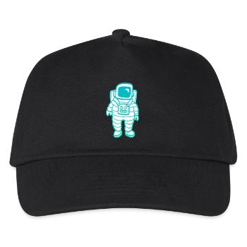 Astronaute clipart - Casquette de baseball Enfant - noir - Devant