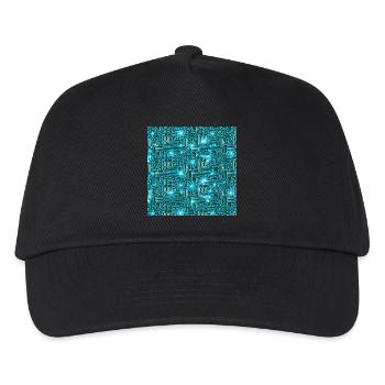 circuit board - Kids’ Baseball Cap - black - Front