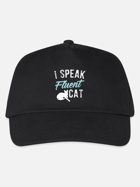 Lustige Katze - Kinder Basecap - Schwarz