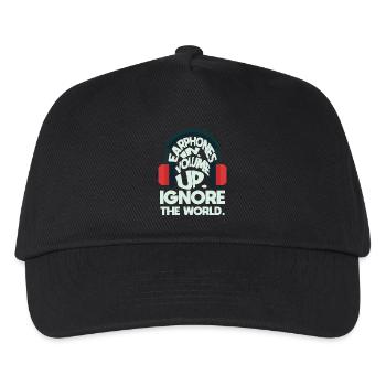 Gute Musik - Kinder Basecap - Schwarz - Vorne