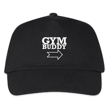 Fitness Gym Fitnessstudio Partner Shirt - Kids’ Baseball Cap - black - Front