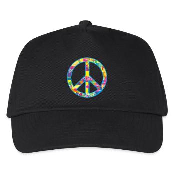 Peace / peace symbol - Kids’ Baseball Cap - black - Front