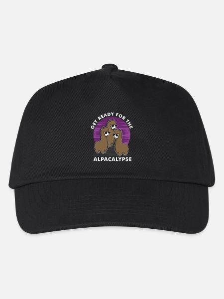 Get ready for the alpakalypse - Kids’ Baseball Cap - black