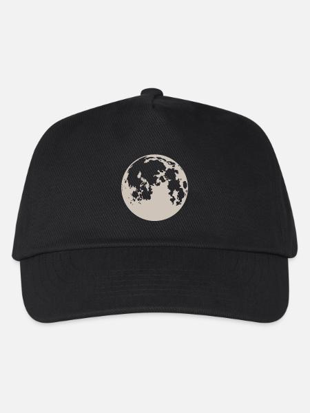 Mond - Kinder Basecap - Schwarz