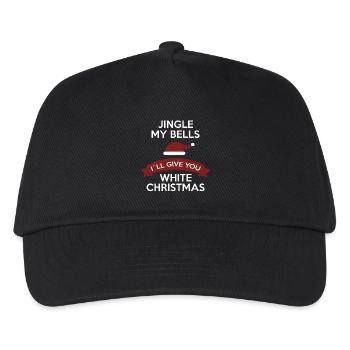 Funny Jingle my Balls for Christmas White - Kinder Basecap - Schwarz - Vorne