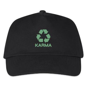 Karma repetition gift idea - Kids’ Baseball Cap - black - Front