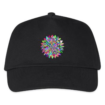 Circular design - Kids’ Baseball Cap - black - Front