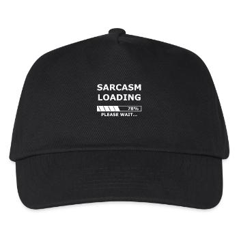 Sarcasm loading - Sarcasm / Gift / Shop - Kids’ Baseball Cap - black - Front
