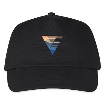 Vector Design Triangle - Kinder Basecap - Schwarz - Vorne