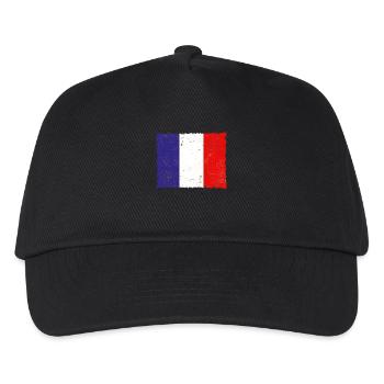 France - Kids’ Baseball Cap - black - Front