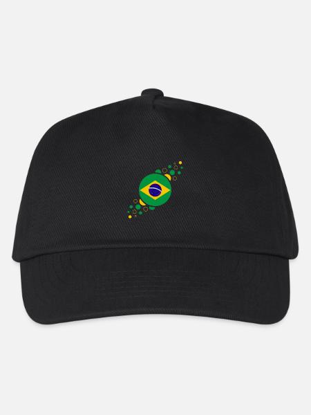 Brasilien wm - Kinder Basecap - Schwarz