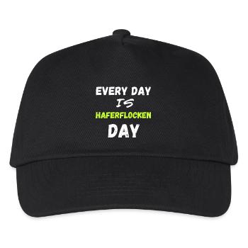 Every Day is Haferflocken Day Souvenir Geschenke - Kinder Basecap - Schwarz - Vorne