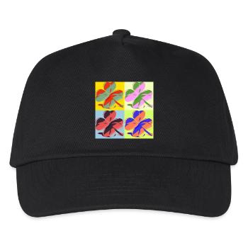 Kleeblatt - Kinder Basecap - Schwarz - Vorne