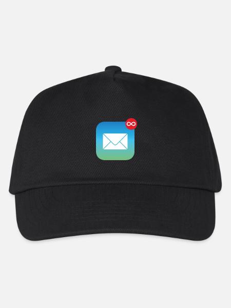 Mail Unendlich Arbeit | Immer genug zu tun - Kinder Basecap - Schwarz
