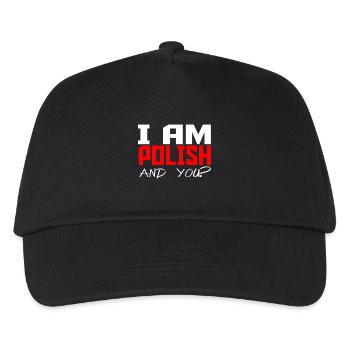 I am polish and you? red - Kinder Basecap - Schwarz - Vorne