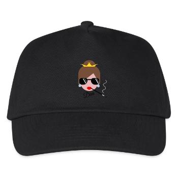 Mode süchtig - Kinder Basecap - Schwarz - Vorne