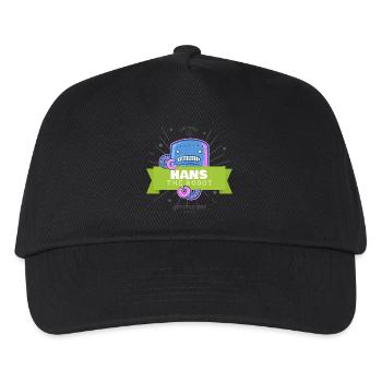 Hans the Robot - Casquette de baseball Enfant - noir - Devant