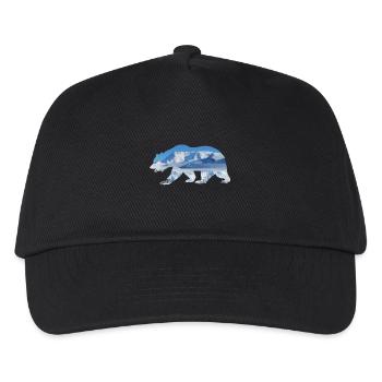Eisbär - Kinder Basecap - Schwarz - Vorne