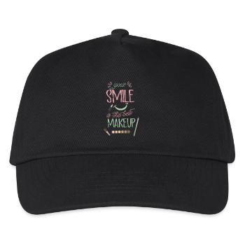 Laughter is the best make-up beauty beauty - Kids’ Baseball Cap - black - Front