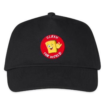 Schwamm - Kinder Basecap - Schwarz - Vorne