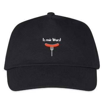 Is mir Wurst - Kinder Basecap - Schwarz - Vorne