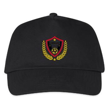 Deutschland Liebe Fußball - Kinder Basecap - Schwarz - Vorne