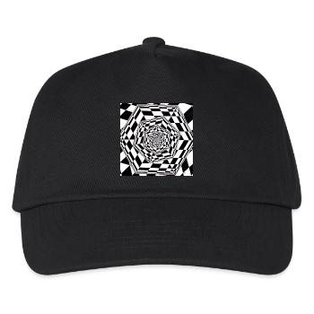 cube rentrant - Casquette de baseball Enfant - noir - Devant