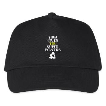 Yoga Woman - Kids’ Baseball Cap - black - Front