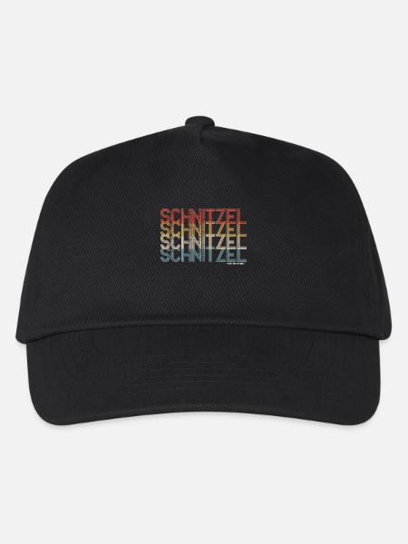 Schnitzel Geschenk - Kinder Basecap - Schwarz