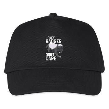 Honig Dachs - Kinder Basecap - Schwarz - Vorne